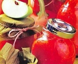 Зимние заготовки - рецепт аджики с яблоками